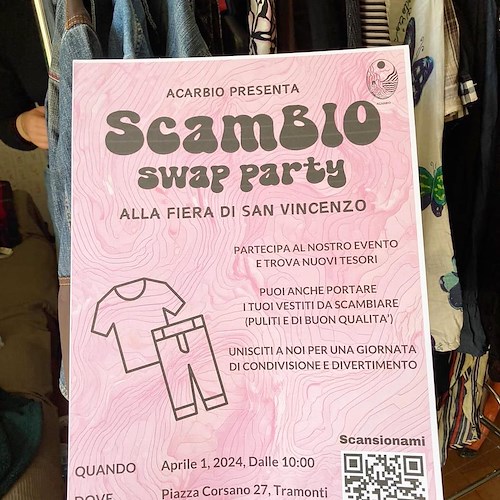 A Tramonti uno “Swap Party” durante la Fiera di San Vincenzo: 1 aprile scambio di vestiti contro il fast fashion