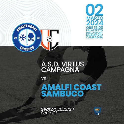 L'Amalfi Coast Sambuco in trasferta a Campagna per il derby salernitano di C1