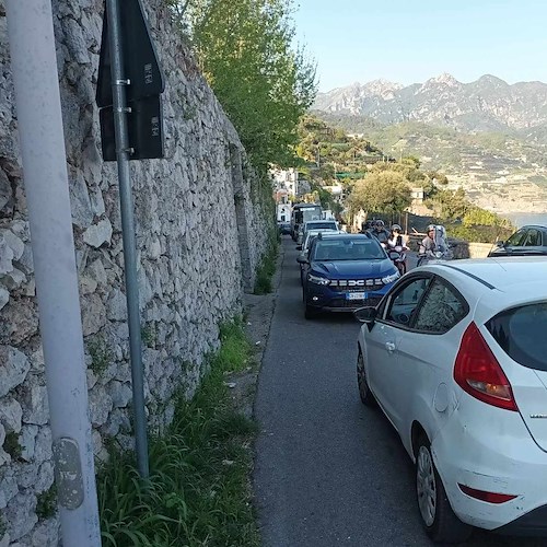 Traffico in tilt a Ravello