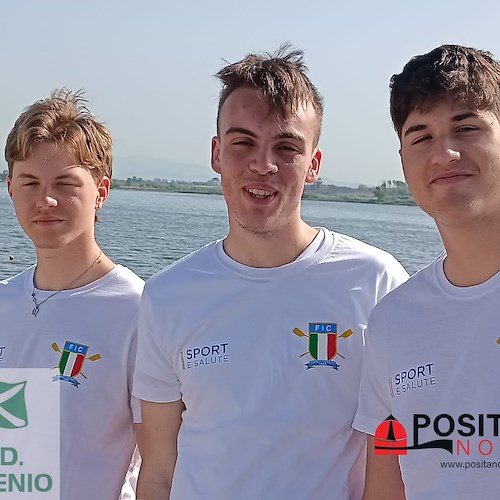 Tripletta di vittorie per gli studenti del Marini-Gioia di Amalfi ai Campionati Studenteschi di canottaggio
