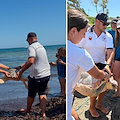 Agropoli, rilasciate in mare sette tartarughe Caretta Caretta a Trentova