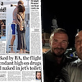 Amalfi, David e Victoria Beckham con lo yacht in Costiera Amalfitana