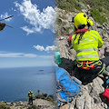Escursionista soccorsa in elicottero dopo un infortunio sul Sentiero degli Dei