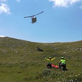 Escursionista soccorso in elicottero sul Sentiero degli Dei
