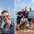 Francesco Cicchella a pranzo al Bonsai Beach Club ospite di Rosario Sepe