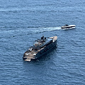 Il superyacht SAN incanta Amalfi: ormeggiato davanti all’Hotel Santa Caterina