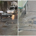 Nubifragio in Penisola Sorrentina, si apre una voragine sul piano stradale /STRADA CHIUSA