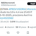 Terremoto in Irpinia, tremori percepiti in Costiera Amalfitana