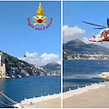 Turista si perde in Costiera Amalfitana: salvata dai Vigili del Fuoco con l’elicottero