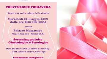 A Maiori l’Open Day di Primavera per la prevenzione ginecologica e senologica