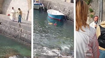 Amalfi, al molo la Santa Messa per i lavoratori del porto e in ricordo degli operatori marittimi scomparsi