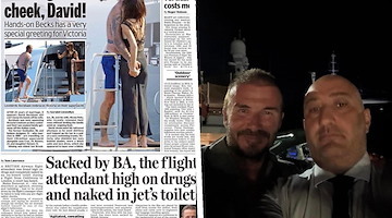 Amalfi, David e Victoria Beckham con lo yacht in Costiera Amalfitana