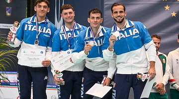 Argento europeo per i campani Curatoli e Gallo nella sciabola a squadre: Italia sconfitta solo in finale dall’Ungheria