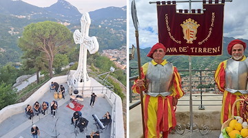 Cava de’ Tirreni celebra il Santissimo Sacramento: fede, tradizione e fuochi dal castello restaurato