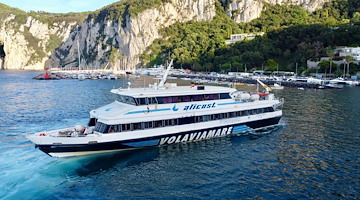 Dal 13 aprile Alicost amplia i servizi: tratte da Salerno e Costiera Amalfitana verso Capri