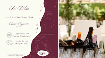 DiWine: vini d’autore e musica live sotto le stelle da Divin Baguette
