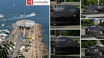 'Ferrari Amalfi', a luglio il grande evento: in costruzione il palco per il debutto dell'erede della "Roma"