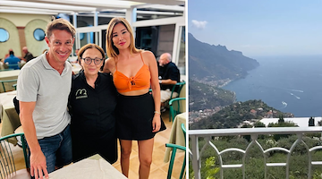 Giorgio Pasotti e Claudia Tosoni in vacanza in Costiera Amalfitana