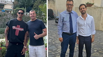 I calciatori Bernardo Silva e Tijjani Reijnders in Costiera Amalfitana: relax di lusso tra Positano e Ravello