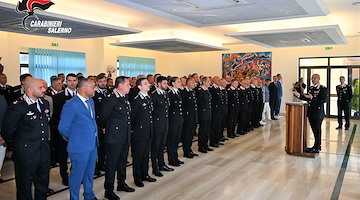 Il Generale Canio Giuseppe La Gala lascia la Campania: il saluto al Comando Provinciale dei Carabinieri di Salerno