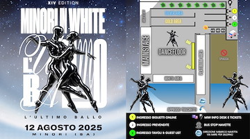 In Costiera Amalfitana torna il Minori in White: 12 agosto “L'Ultimo Ballo” sul lungomare della Città del Gusto