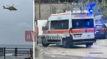 Maiori, elisoccorso atterra al campo sportivo ma l’ambulanza resta bloccata: chiavi non compatibili con il nuovo lucchetto