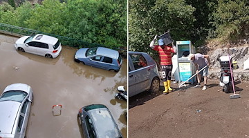 Ondata di maltempo su Positano: intervento di pulizia e sicurezza della strada provinciale Montepertuso - Nocelle