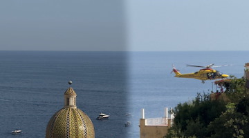 Operaio cade dalla banchina a Positano, necessario l'intervento dell'elisoccorso