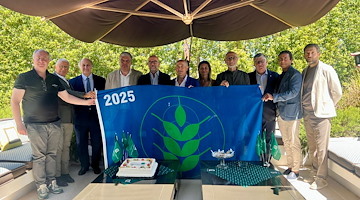 Positano premiata questa mattina a Paestum con la “Spiga Verde 2025”