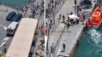 Sbarca dalla crociera e sviene, si tenta di rianimare turista ad Amalfi