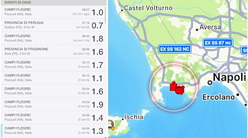 Scossa di magnitudo 4 ai Campi Flegrei: nuova sequenza sismica in corso