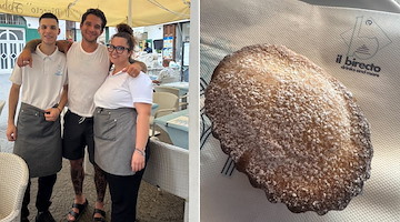 Tyler Posey ad Atrani: pranzo al Bistrot Birecto e assaggio del pasticciotto atranese