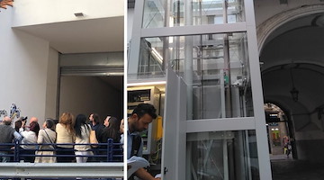Vietri sul Mare, ascensore per la stazione ferroviaria fuori servizio per guasto tecnico