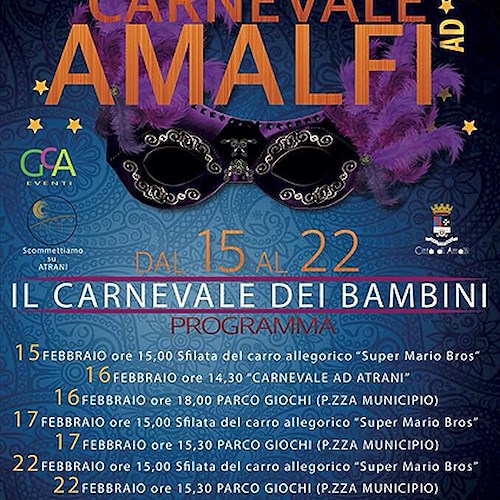 15-22 febbraio: Gran Carnevale ad Amalfi e Atrani /PROGRAMMA
