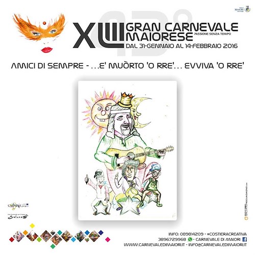 30 gennaio-14 febbraio: 43esima edizione del Gran Carnevale di Maiori, Poste Italiane dedica un francobollo