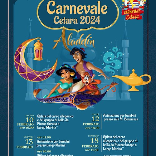 A Cetara il Carnevale è a tema Aladdin: ecco il programma<br />&copy; Comune di Cetara