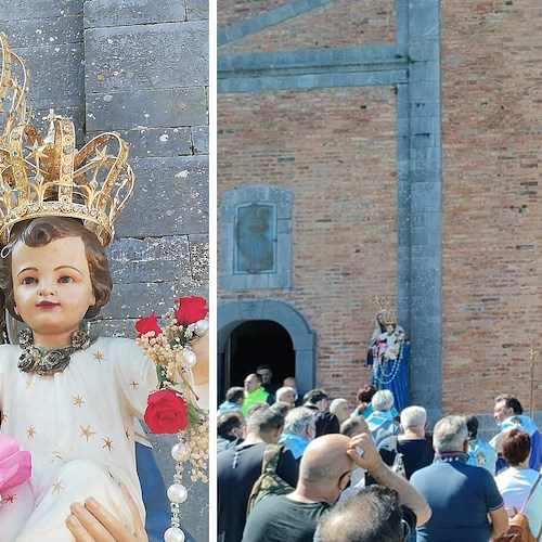 A Maiori esposta statua Madonna Avvocata, non accadeva dal 2019: devoti si preparano alla Festa del 6 giugno