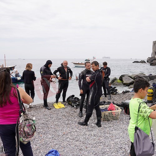 “A’Mare Minori”: grande successo per la giornata ecologica dedicata alla pulizia dei fondali marini e delle spiagge del territorio 