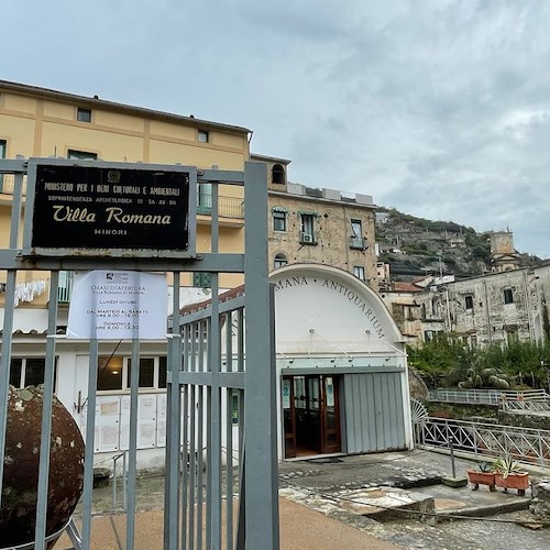 A Minori temporanea chiusura dell'Antiquarium della Villa Romana per verifiche strutturali 