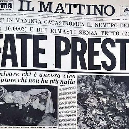 A Palazzo Sant'Agostino l'incontro dei Comuni terremotati del 1980
