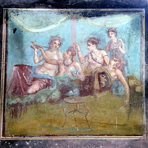 A Pompei in corso il cantiere di restauro dell’Insula dei Casti Amanti 