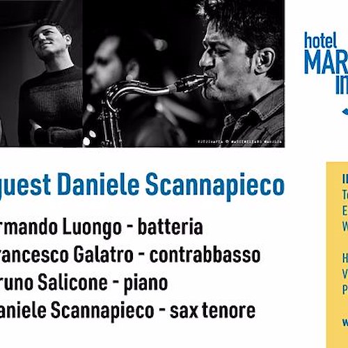 A Praiano la rassegna "Hotel Margherita in Jazz" prosegue il 21 luglio con gli Ipocontrio guest Daniele Scannapieco
