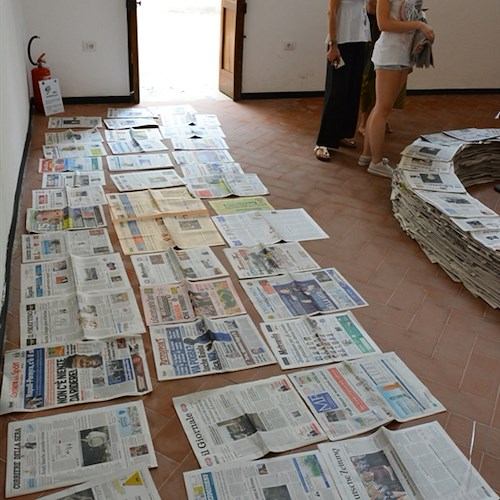 A Ravello dodicimila copie di giornali per il 'Terzo Paradiso'