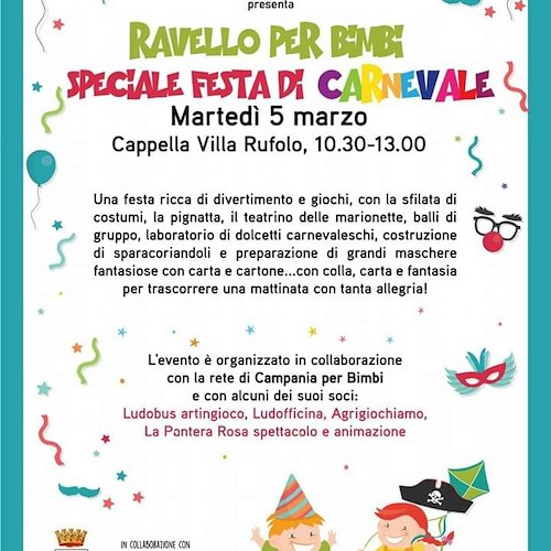 A Ravello la “Speciale festa di Carnevale” 