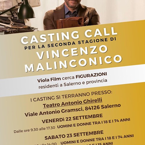 Casting Call a Salerno per “Vincenzo Malinconico, avvocato d'insuccesso”