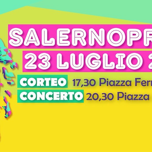 A Salerno torna il Pride, migliaia di persone attese per sabato 23 luglio. Sandra Milo madrina dell’evento