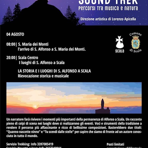 A Scala Sound Trek sulle orme di Sant’Alfonso: 4 agosto escursione culturale a Santa Maria dei Monti