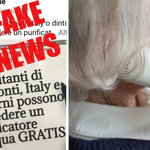 «A Tramonti purificatori d'acqua gratis», ma è una fake news: attenzione alle truffe telefoniche e online