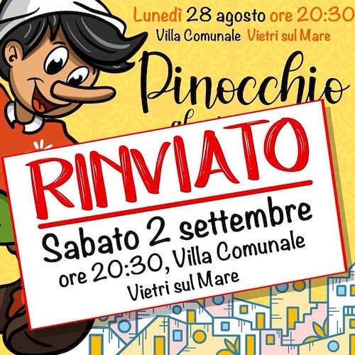 A Vietri sul Mare la fiaba in musica "Pinocchio al pianoforte" rinviata al 2 settembre