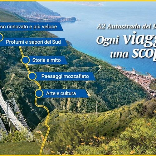 A2 Autrostrada del Mediterraneo: Anas presenta a Salerno piano di promozione offerta turistica da Fisciano a Villa S. Giovanni